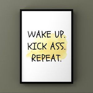 Modern simple Inspirational sayings art print